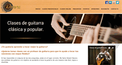 Desktop Screenshot of clasesdeguitarraonline.com