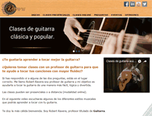 Tablet Screenshot of clasesdeguitarraonline.com